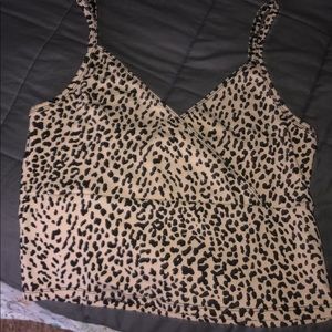 Shein Leopard Print Cropped Tank